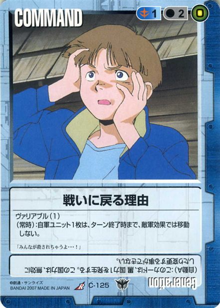戦いに戻る理由のカード画像